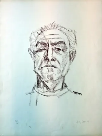 リトグラフ Bargheer - Selbstbildnis