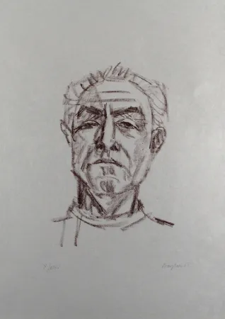 リトグラフ Bargheer - Selbstbildnis