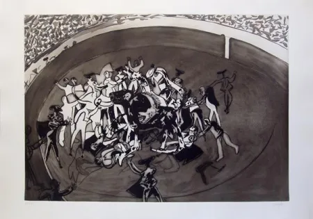 エッチングと　アクチアント Barjola  - Cogida