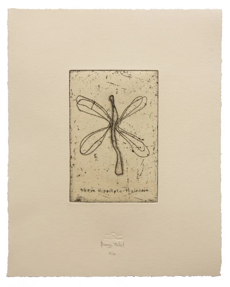 エッチング Baroja-Collet - 46 Rue Hippólyte-Maindron