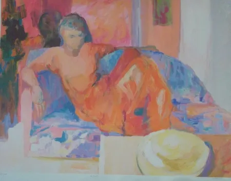 リトグラフ Baroni - Détente