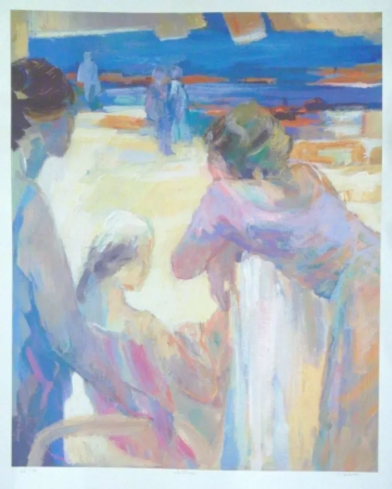 リトグラフ Baroni - La plage