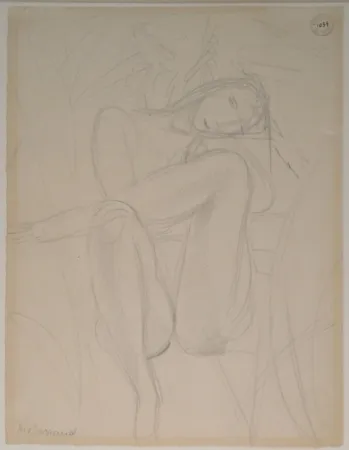 技術的なありません Barraud - Sitzender weiblicher Akt