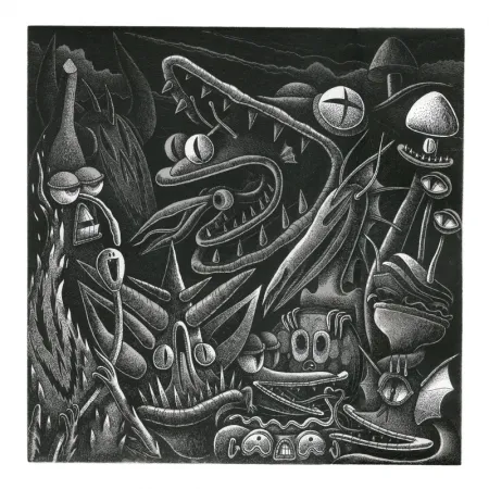 彫版 Barrome Forgues - LE SERPENT DES SABLES S'EST TROMPE DE FILM 