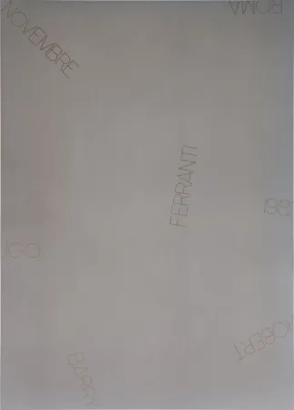 シルクスクリーン Barry - Ugo Ferranti Roma 1989