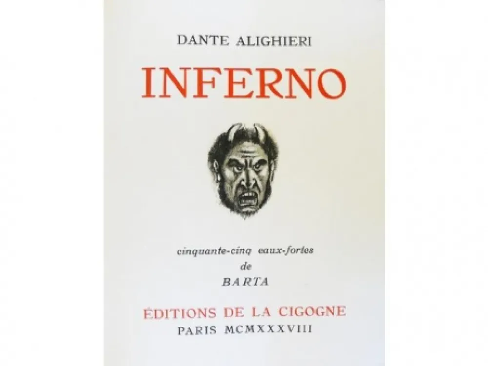 挿絵入り本 Barta - Inferno.  Cinquante-cinq eaux-fortes de Barta.