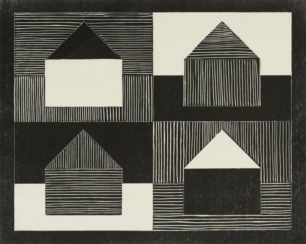 木版 Bartlett - Black, Grey, White, from Art Pro-Choice II