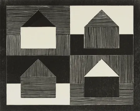 木版 Bartlett - Black, Grey, White, from Art Pro-Choice II