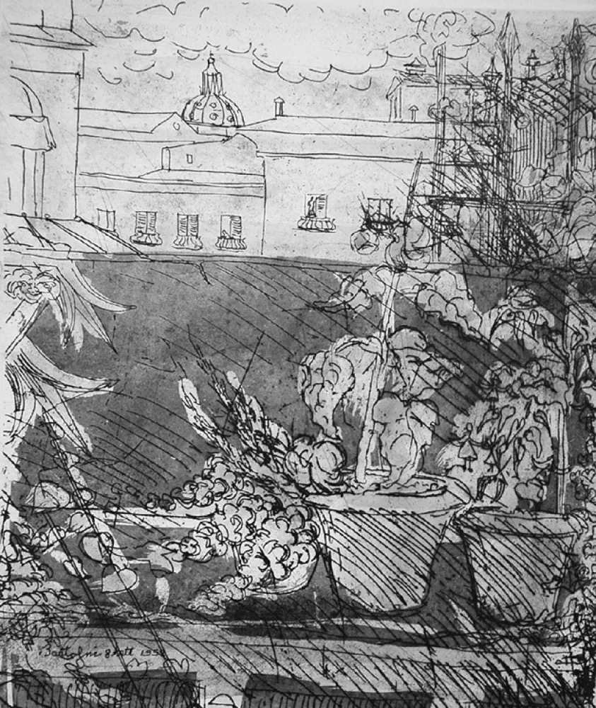 エッチング Bartolini - Altana romana