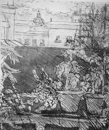 エッチング Bartolini - Altana romana