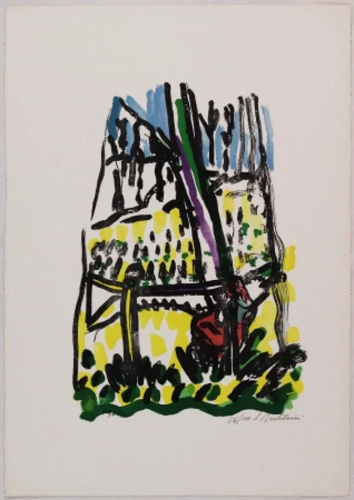 リトグラフ Bartolini - Anna nei boschi