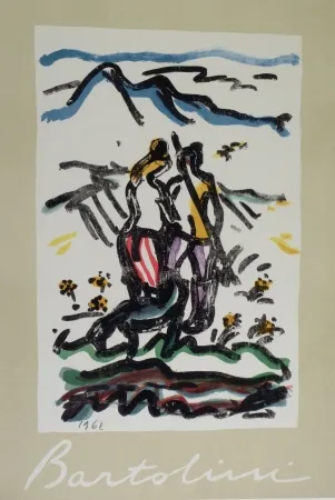 リトグラフ Bartolini - Cacciatore felice