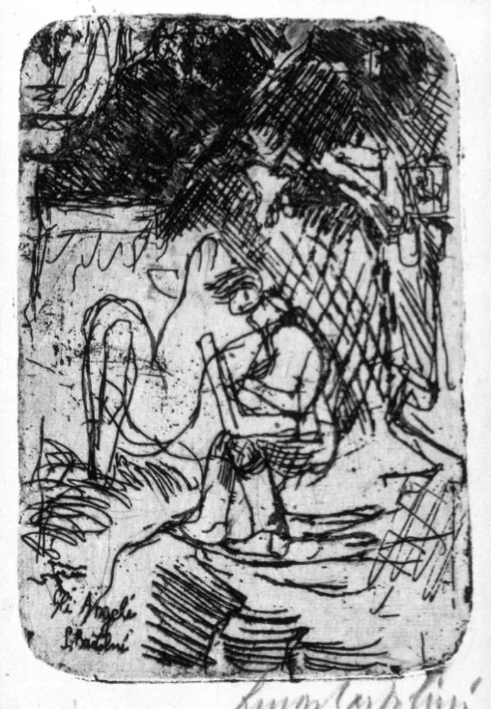 エッチング Bartolini - Gli angeli