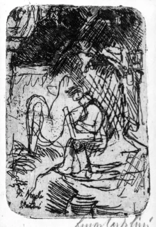 エッチング Bartolini - Gli angeli