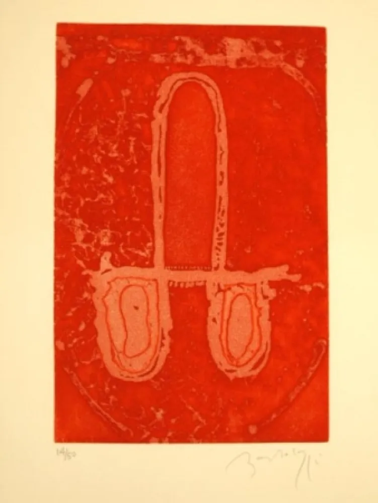 エッチング Bartolozzi - CARRO EN ROJO