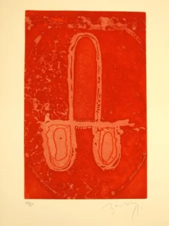 エッチング Bartolozzi - CARRO EN ROJO