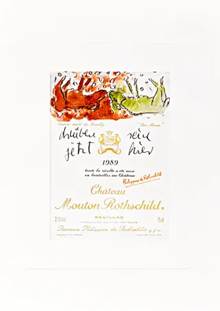 リトグラフ Baselitz -  Design de Georg Baselitz - “Die Mauer” 