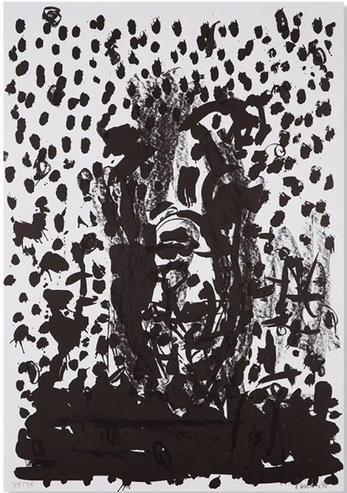 リトグラフ Baselitz - Kopf / Head - no. 8 (from Suite 45)