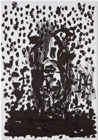 リトグラフ Baselitz - Kopf / Head - no. 8 (from Suite 45)