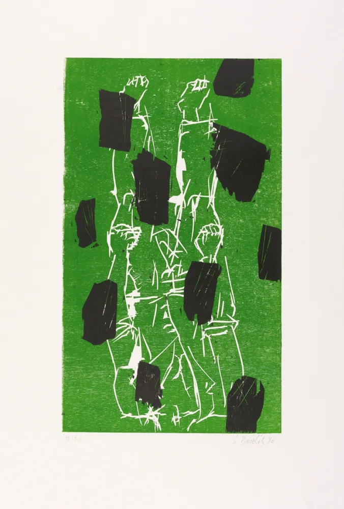 木版 Baselitz - 