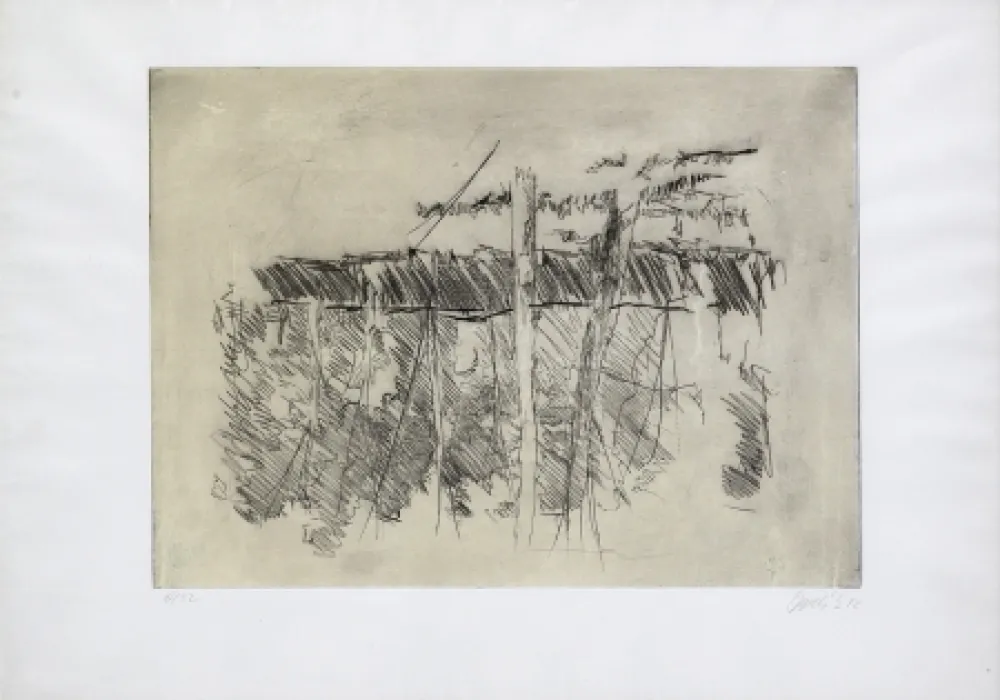 エッチング Baselitz - Untitled