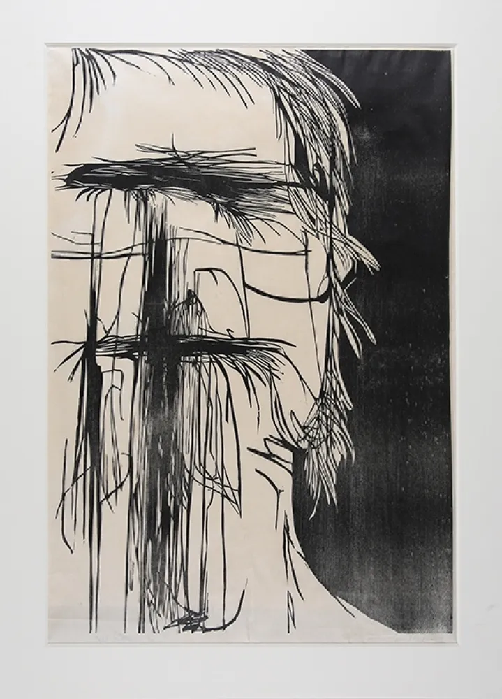 木版 Baskin - Dead Saint