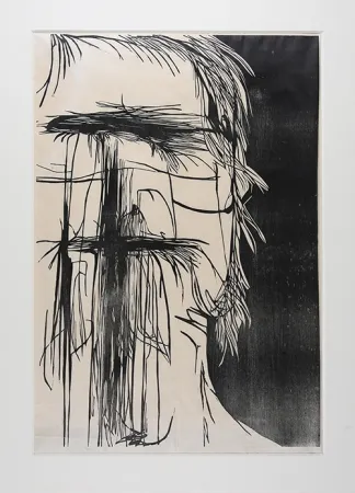 木版 Baskin - Dead Saint