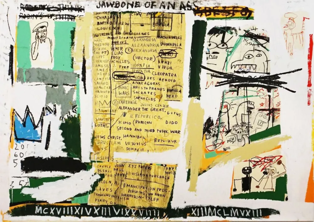 シルクスクリーン Basquiat - Jawbone of an ass