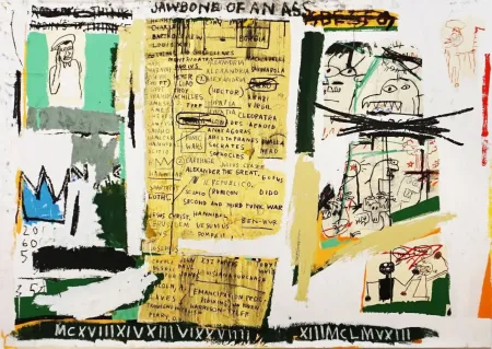 シルクスクリーン Basquiat - Jawbone of an ass