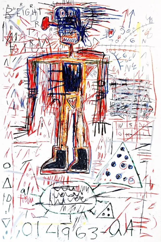 シルクスクリーン Basquiat - Untitled II from The Figures Portfolio