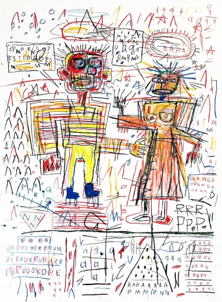 シルクスクリーン Basquiat - Untitled III from The Figures Portfolio