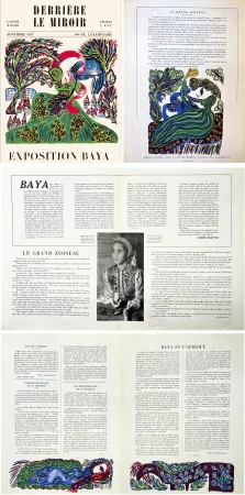 挿絵入り本 Baya - Derrière le Miroir n° 6. BAYA. 6 lithographies en couleurs (( pour l'exposition de 1947 à la Galerie Maeght)