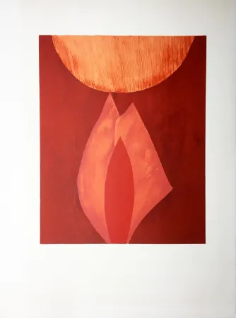 リトグラフ Bazaine - AFF AVT MAM (BLASONS). Lithographie originale de 1975.