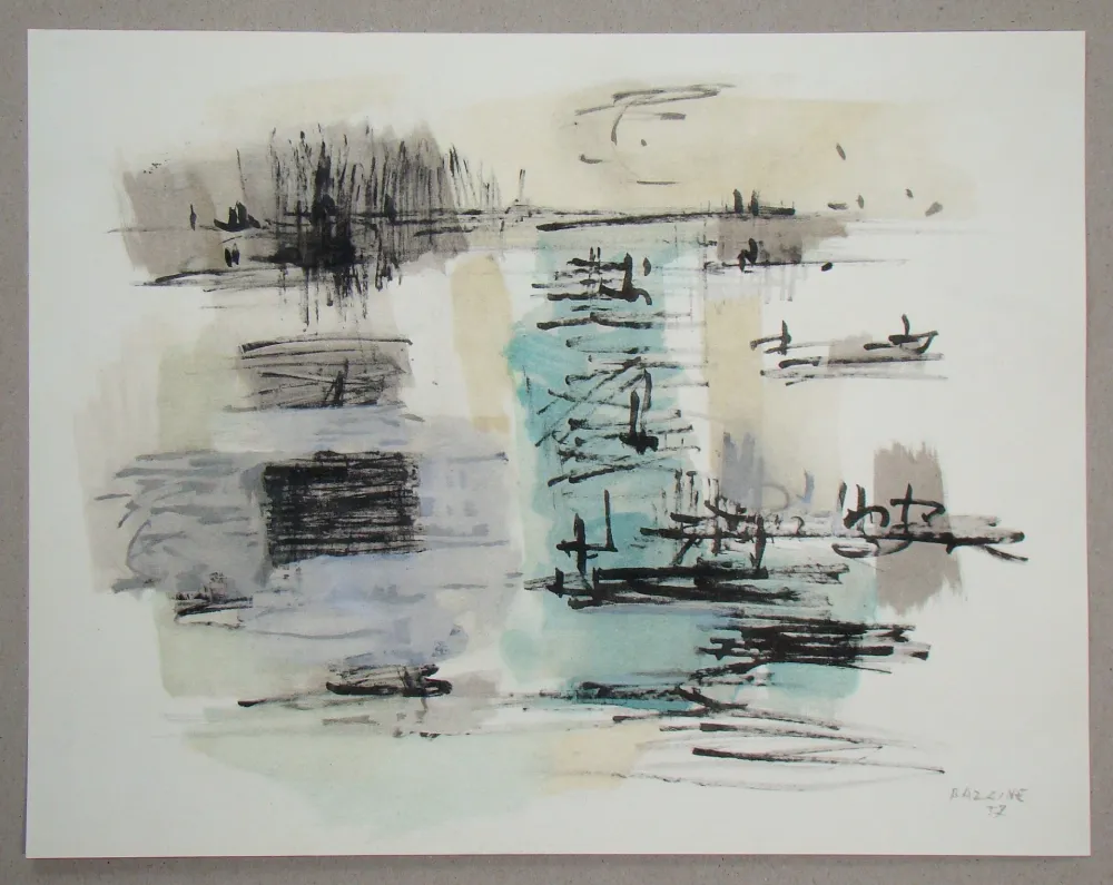 ステンシル Bazaine - Composition, 1957