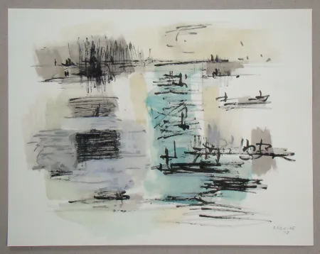 ステンシル Bazaine - Composition, 1957