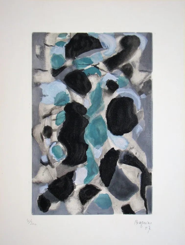 エッチング Bazaine - Composition, 1957