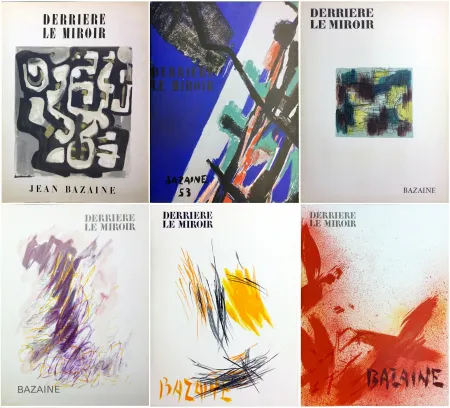挿絵入り本 Bazaine - DERRIÈRE LE MIROIR. BAZAINE. Collection complète des 6 volumes de la revue DERRIÈRE LE MIROIR consacrés à Jean Bazaine (parus de 1949 à 1975).