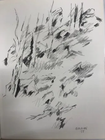 リトグラフ Bazaine - Dessin 1955