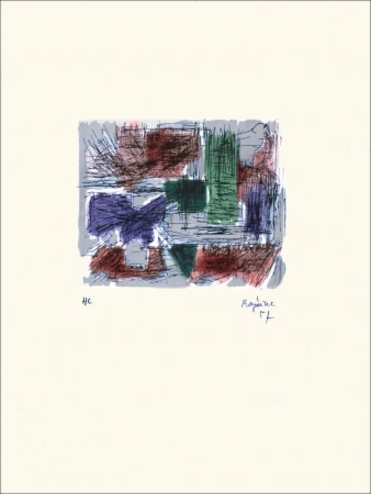 リトグラフ Bazaine - Hollande III