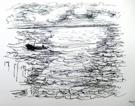 リトグラフ Bazaine - Lever du soleil