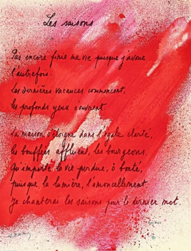 リトグラフ Bazaine - Placard Frenaud