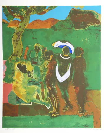 シルクスクリーン Bearden - Prologue to Troy