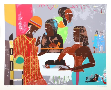 シルクスクリーン Bearden - Salome