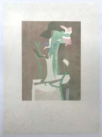 リトグラフ Beaudin - Fleurs II