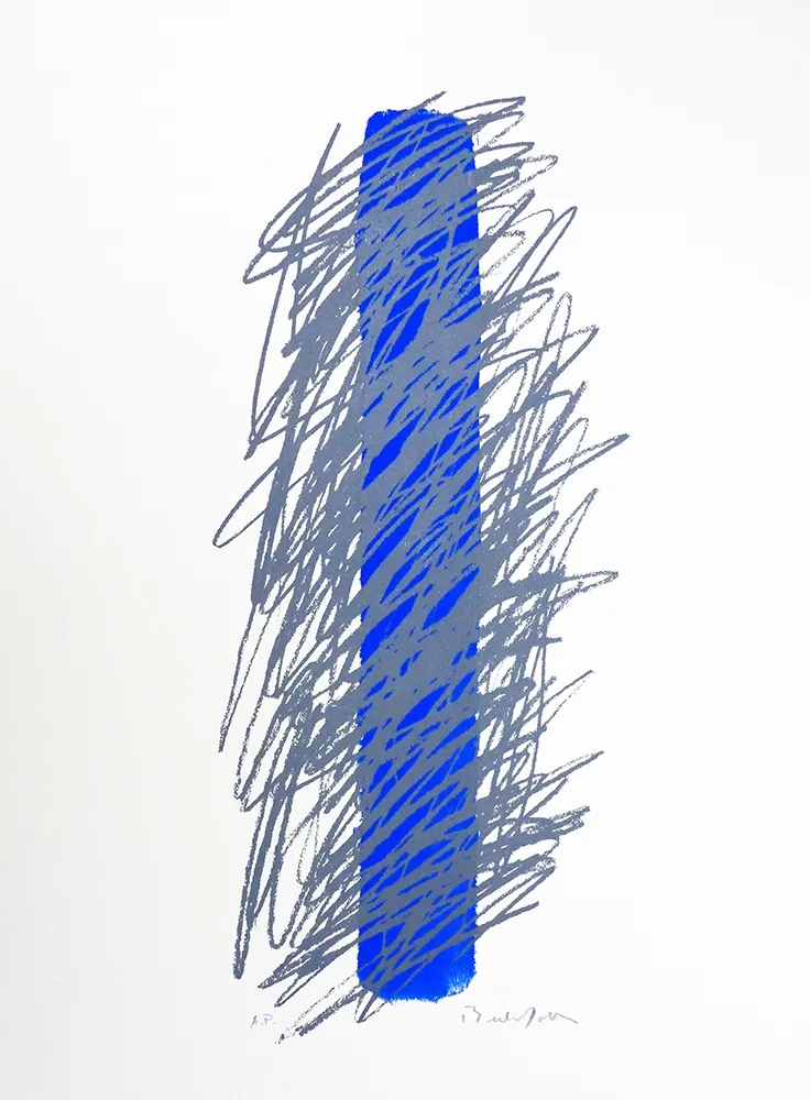 シルクスクリーン Bechtold - Señas en el espacio