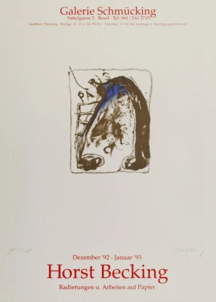 沈み彫り Becking - Radierungen und Arbeiten auf Papier