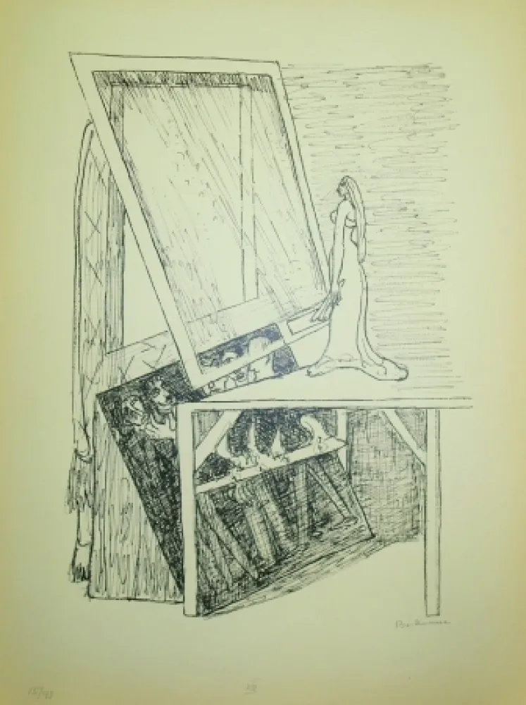 リトグラフ Beckmann - Magic Mirror