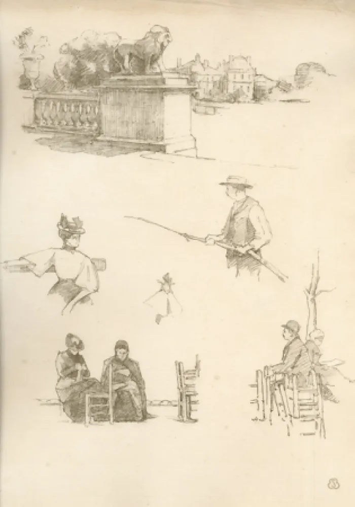 リトグラフ Bejot - A Paris. 