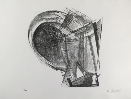 リトグラフ Belling - Entwurf für Metallplatten und Draht II 