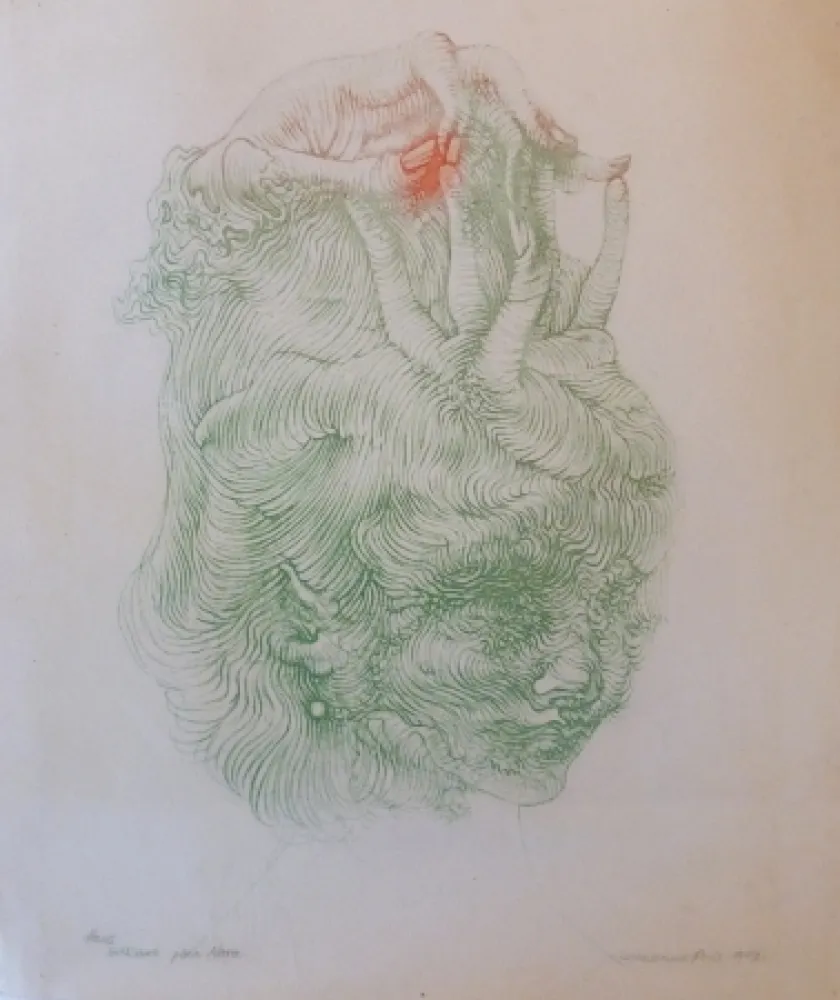 リトグラフ Bellmer - CHAPEAU MAIN